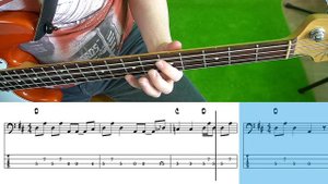 The Beatles - We Can Work It Out (Bass cover with tabs)