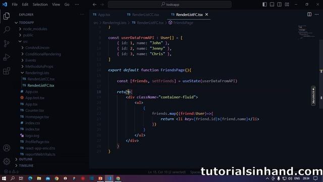 Rendering List in React