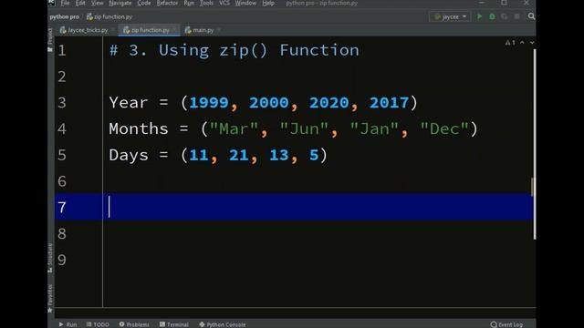 #3.Using zip() function | Python for beginners   ?Code with jaycee?