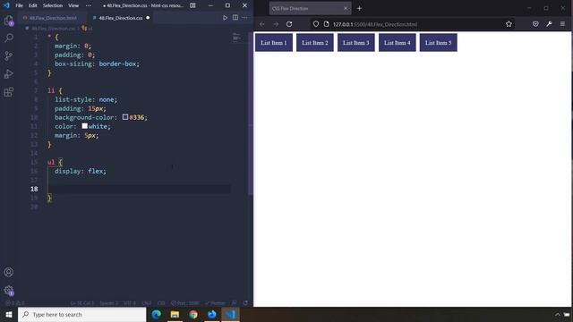 HTML-CSS Tutorial Lesson 48: Flex Direction - Flexbox #2 смотреть онлайн