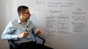 Урок 5. Погрешности и оценка точности измерений. Абсолютная и относительная погрешность. Физика 7 к