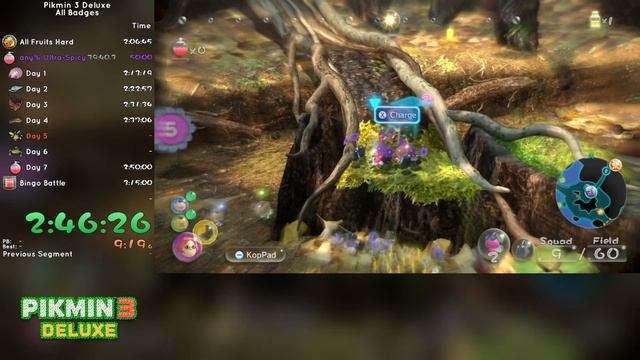 Pikmin 3 Deluxe - All Badges Speedrun in 5:32:30 смотреть онлайн