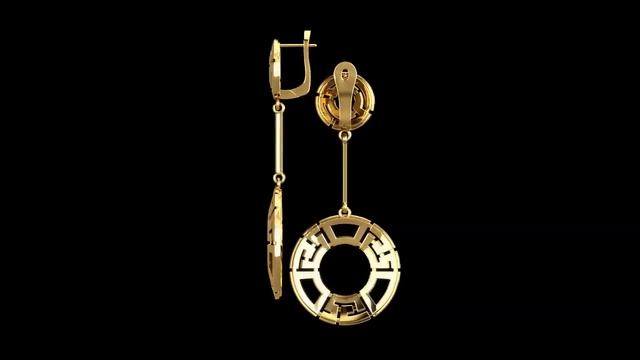 Серьги Passion из жёлтого золота 585° смотреть онлайн