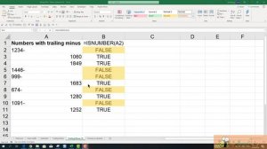 Convert Trailing minus numbers in Excel