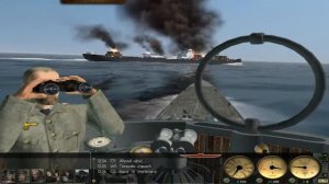 Silent Hunter 3 - 9В  u-123  Потопил американца !!!