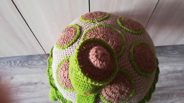 Вяжем подушку - игрушку ЧЕРЕПАШКА