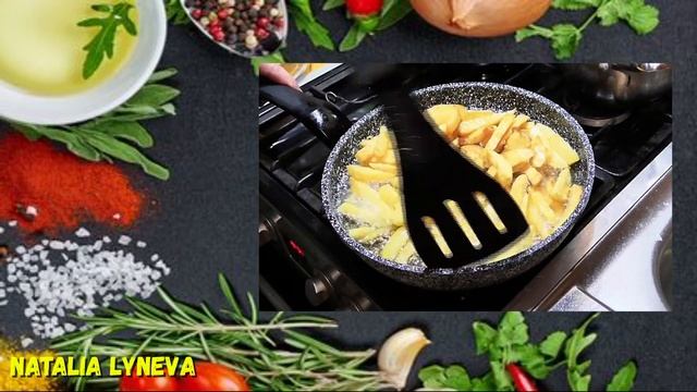 Картофель фри на сковороде #картошка_фри