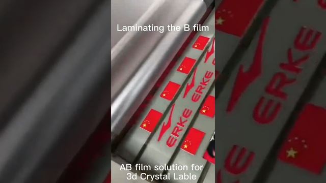 Printing Deomo-New technology Locor UV dtf printing machine A/B film solution for 3d crystal label