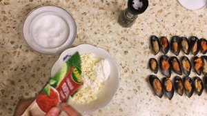 Как приготовить запечённые мидии