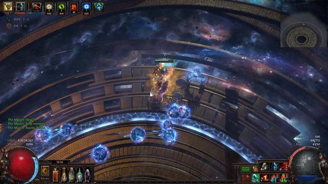 Path of Exile 3.13 -Fire conversion Lacerate Maven's boss fight 2 Deaths смотреть онлайн