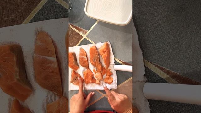 Семга слабосоленая, самый простой и вкусный способ! Солим филе семги за 5 минут! Красная рыба!