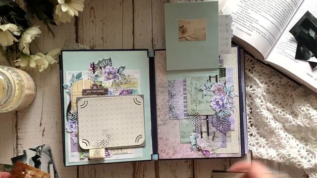 Альбом «Счастье…» / scrapbooking / overview/ скрапбукинг смотреть онлайн