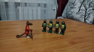 Черепашки ниндзя из пластилина-вся Команда)