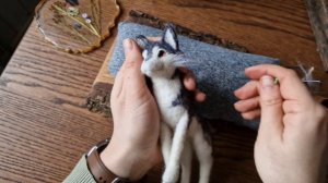 Авторская техника создания пушистых игрушек из шерсти. Часть 2: шерсть, мордашка и лапки