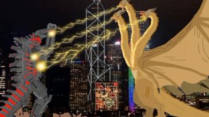 кинг гидора против мехагодзилла(рисую мультфильмы 2)