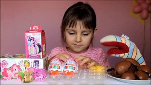 Мои Пони Киндер Сюрпризы, Свитбокс, Жвачки Kinder Surprises, Sweetbox Веселая распаковка LizaTube