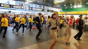 Flash mob in Vilnius airport (VNO)