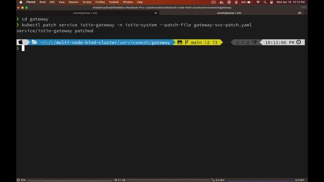 How to install istio gateway on local kubernetes kind cluster