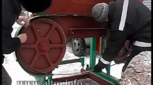 Настройка и установка ленточных пилорам Алтай