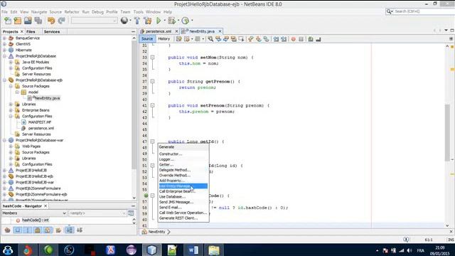 EJB Base De Données смотреть онлайн