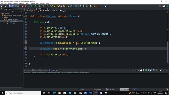 Java GUI Tutorial #63 - Create a DesktopPane Using JDesktopPane Class In Java GUI Swing