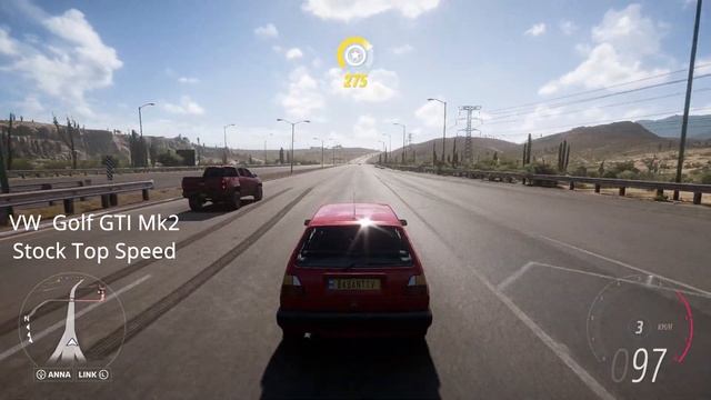 Horizon 5 - VW Golf GTI Mk2 - Stock Top Speed! смотреть онлайн