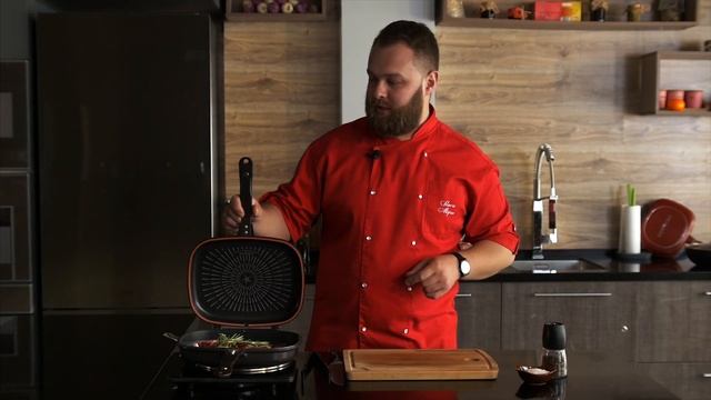 Двойная сковорода Джамбо Гриль с титановым покрытием смотреть онлайн