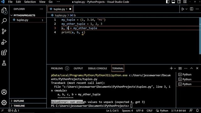 Use built-in methods and operators on tuples in #Python | #learnpython #pythontutorial