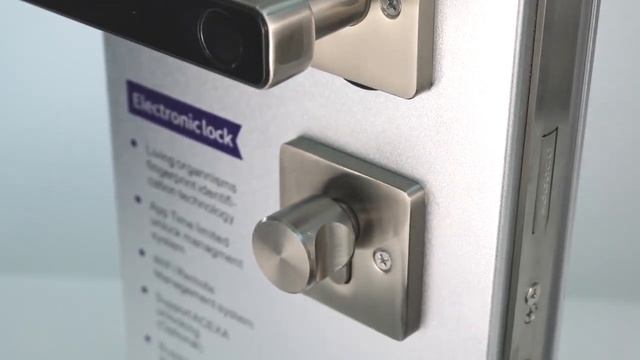 Умная электронная биометрическая дверная ручка Selock Bio с доступом по отпечатку пальца смотреть онлайн