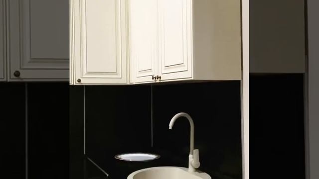 Кухня Астория Крем с патиной золото Заман мебель.