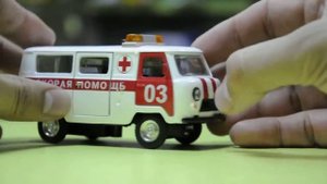 ТехноПарк 1:43 UAZ 39625 скорая помощь
