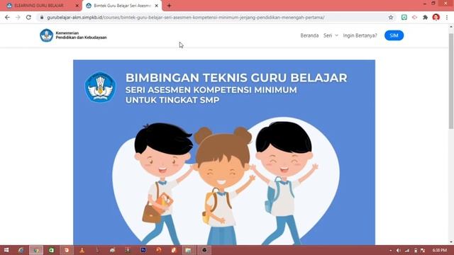 PENGIMBASAN PROGRAM GURU BELAJAR SERI ASESMEN KOMPETENSI MINIMUM (AKM) ANGKATAN 1 TAHUN 2021 смотреть онлайн