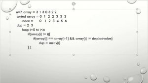 Find duplicates in an array - arrays- vector - c++ - daily codes