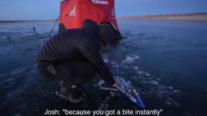 INSANE Night Ice Fishing w/ Glow Lights!!! (IT WORKED!)