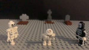 Lego Spooky Scary Skeletons (Stop Motion)