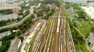 Депо и станция "Первая Речка" | Первореченский район |  Владивосток | 4k