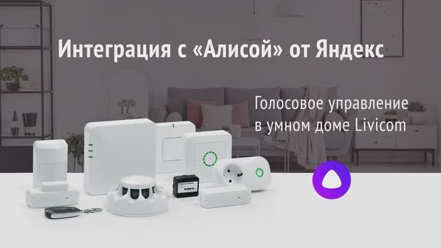 Управление системой Livicom с помощью «Алисы» от Яндекс