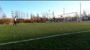 Разминка и тренировка вратаря+штрафные на больших воротах!