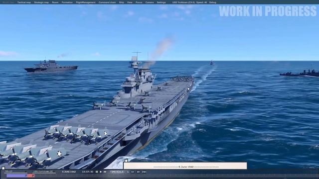 Managing your Fleet - USS YorkTown Task Force Admiral Gameplay WIP смотреть онлайн