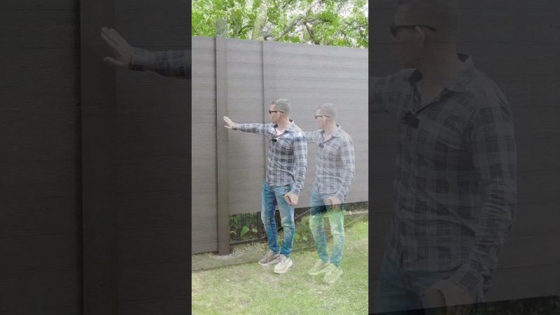 Высокий забор ДПК #Shorts