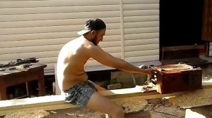 Как отстрогать 6 метровую доску Могилевским станком