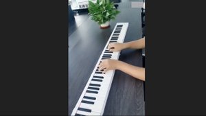 88 Key fold portable electronic piano keyboard