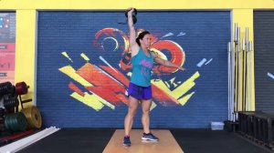 Трастер с гирей одной рукой