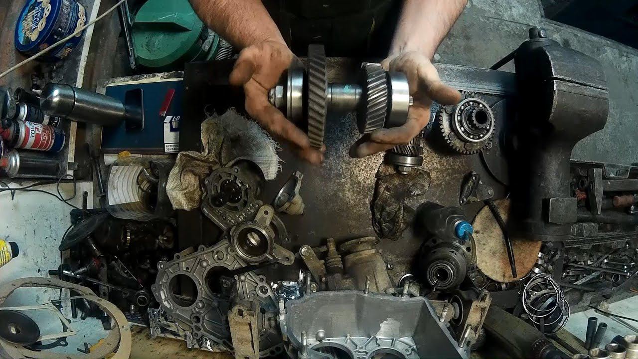 Раздатка с понижением 1 к 3 на Ниву. Сборка. смотреть онлайн