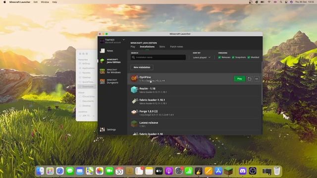 How to install OPTIFiNE 1.18.1 with SHADERS on MAC смотреть онлайн