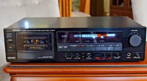 Кассетная дека Denon DR-M24HX с 3 головками, 3 двигателями, двойным стержнем-Япония-1987-1988-год