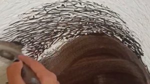 Процессы создания фактурных картин. Художник Людмила Липовская