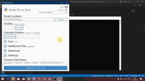 Перевод файла с расширением '.py' в '.exe' с помощью модуля 'auto-py-to-exe' #python#AutoPyToExe
