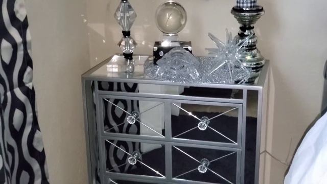 Glam bedroom tour/glam bedroom makeover/ black and white bedroom / смотреть онлайн