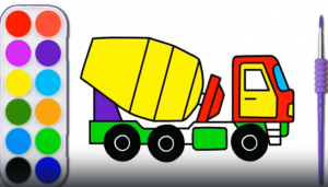 Как нарисовать Бетономешалку